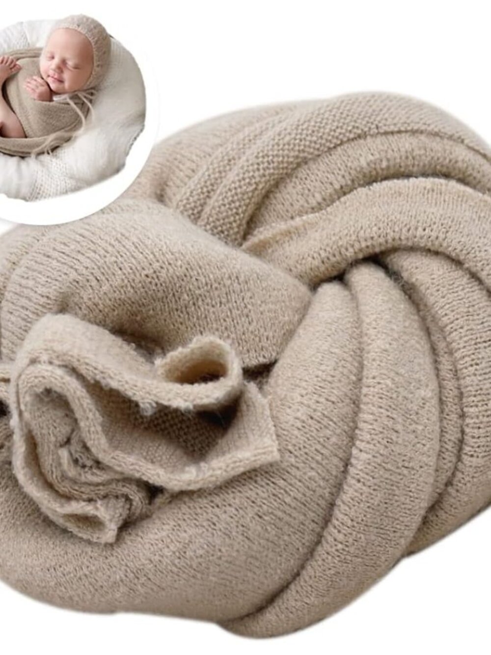 Newborn Posing Wrap Newborn Photography Props Soft Stretch Knit Blanket Handmade